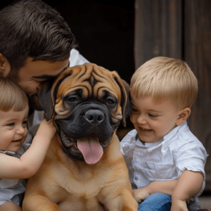 Boerboel Puppy in a Family Living Room